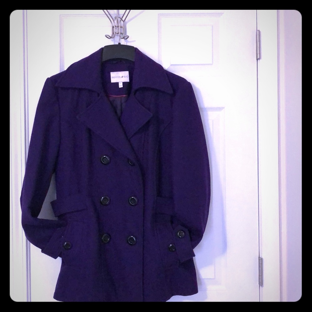 Fashion Bug Purple Pea Coat